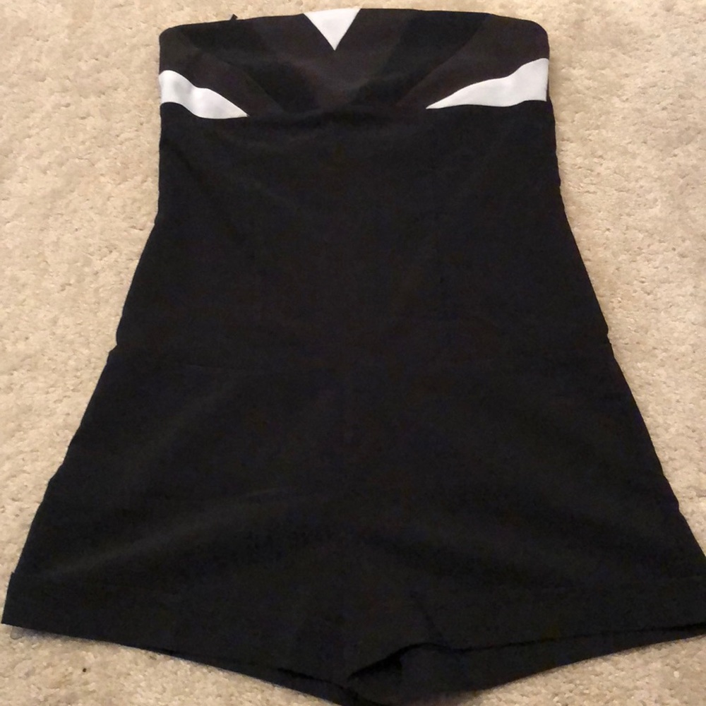 Black & White Club Romper